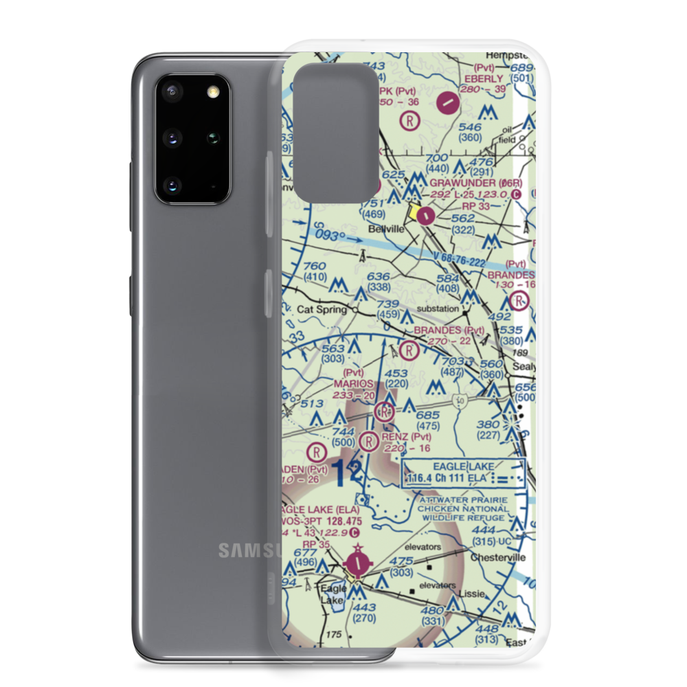 Brandes Air Field (05TA) VFR Sectional Samsung Case Samsung Galaxy S20 Plus model shown
