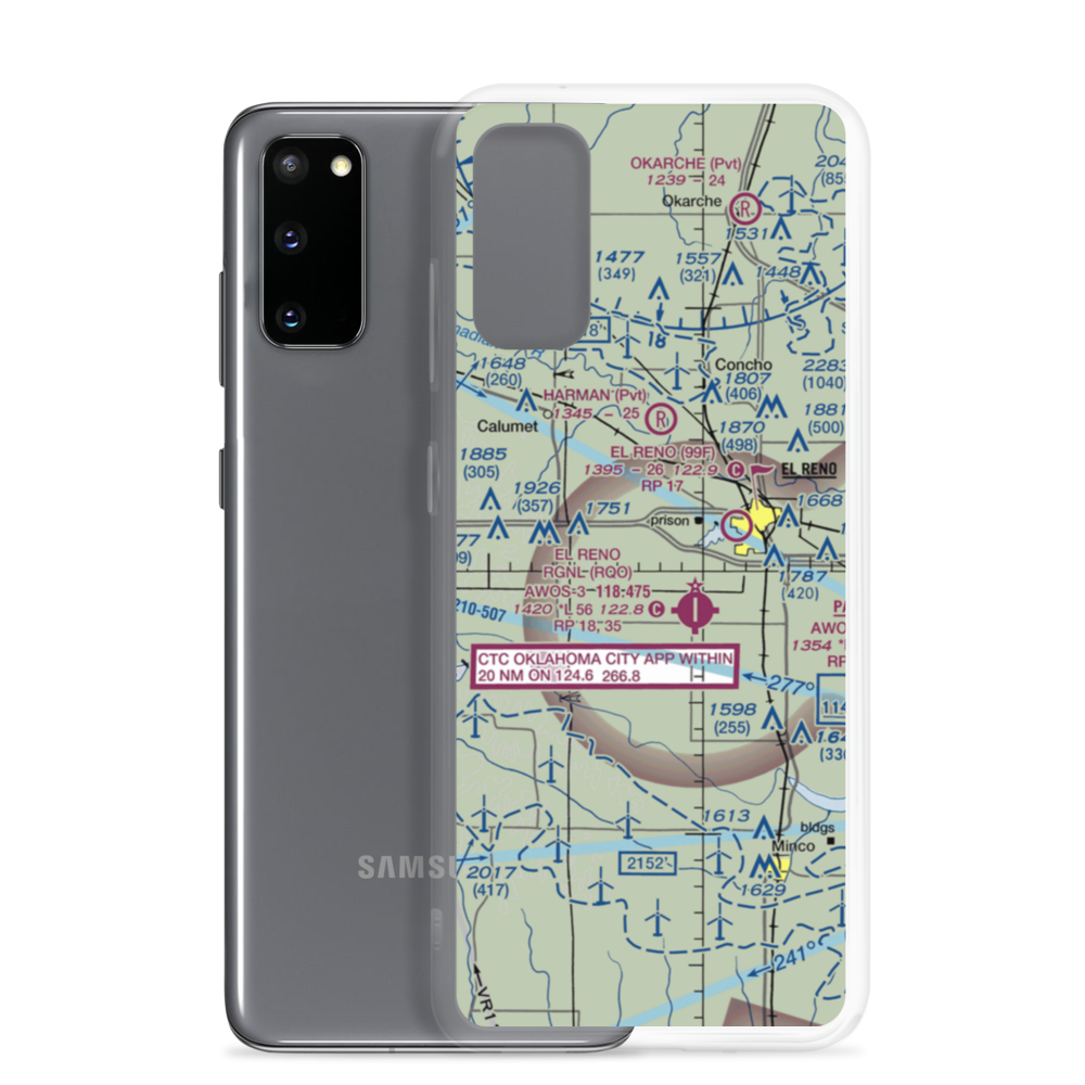 Brandley Airport (8OK4) VFR Sectional Samsung Case Samsung Galaxy S20 model shown