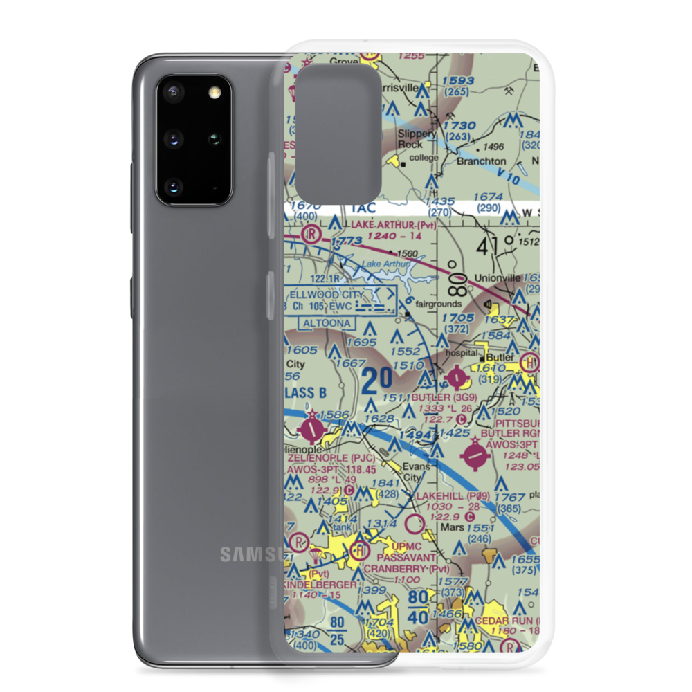 Brandon Airport (PN85) VFR Sectional Samsung Case Samsung Galaxy S20 Plus model shown