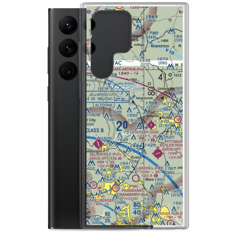 Brandon Airport (PN85) VFR Sectional Samsung Case Samsung Galaxy S22 Ultra model shown