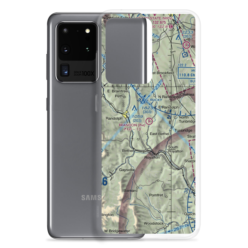 Brandon Airport (VT55) VFR Sectional Samsung Case Samsung Galaxy S20 Ultra model shown