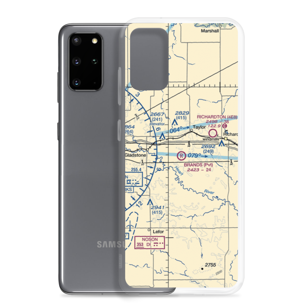 Brands Airport (ND62) VFR Sectional Samsung Case Samsung Galaxy S20 Plus model shown