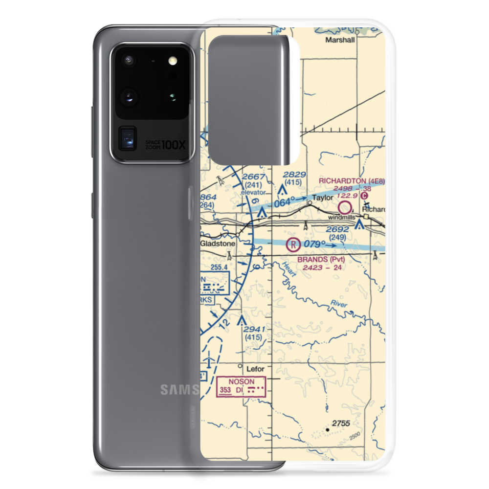 Brands Airport (ND62) VFR Sectional Samsung Case Samsung Galaxy S20 Ultra model shown