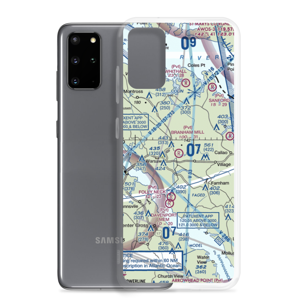 Branham Mill Airpark (VG29) VFR Sectional Samsung Case Samsung Galaxy S20 Plus model shown