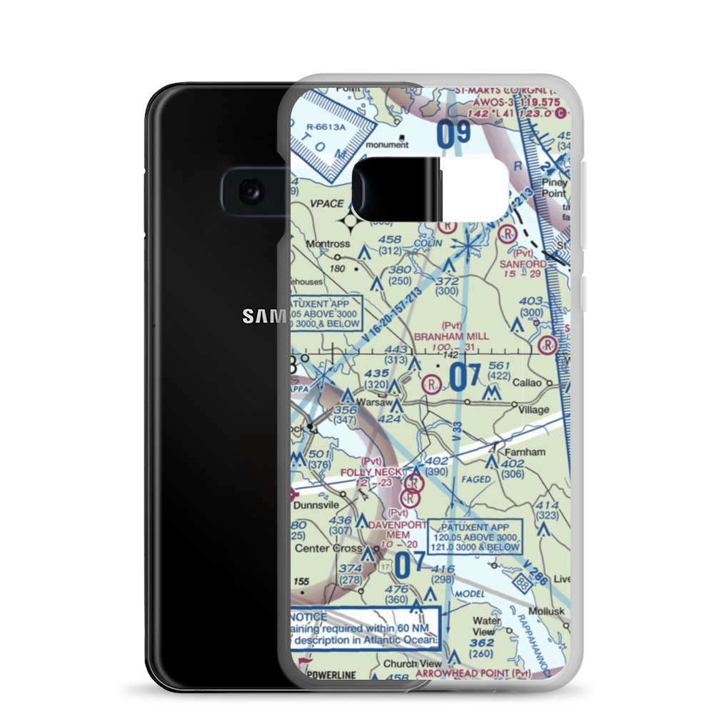 Branham Mill Airpark (VG29) VFR Sectional Samsung Case Samsung Galaxy S10e model shown