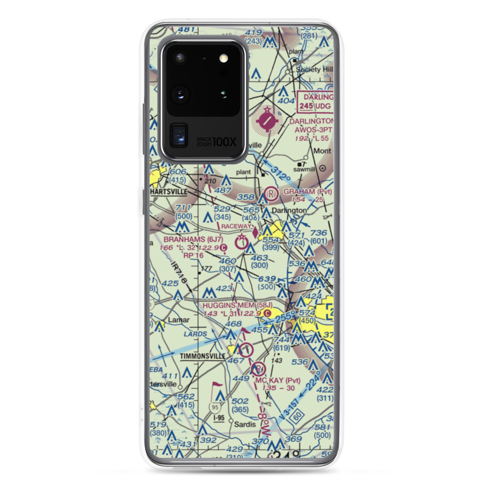 Branhams Airport (6J7) VFR Sectional Samsung Case Samsung Galaxy S20 Ultra model shown