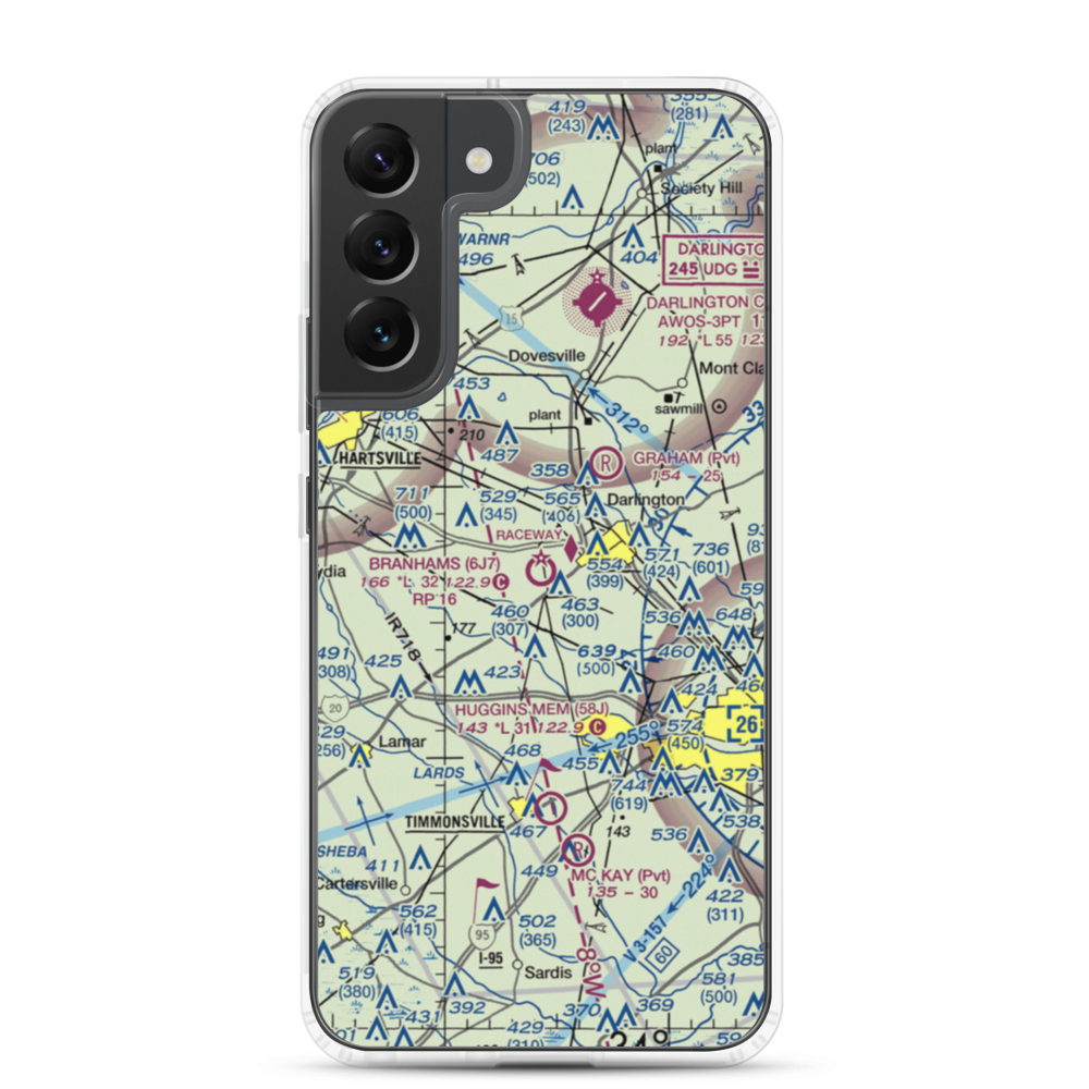 Branhams Airport (6J7) VFR Sectional Samsung Case Samsung Galaxy S22 Plus model shown
