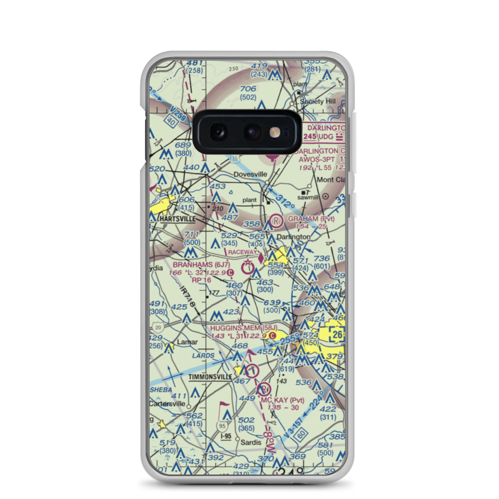 Branhams Airport (6J7) VFR Sectional Samsung Case Samsung Galaxy S10e model shown