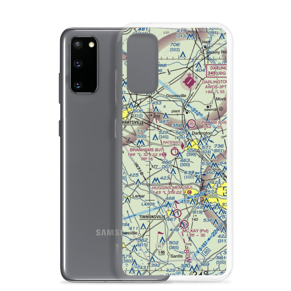 Branhams Airport (6J7) VFR Sectional Samsung Case Samsung Galaxy S20 model shown