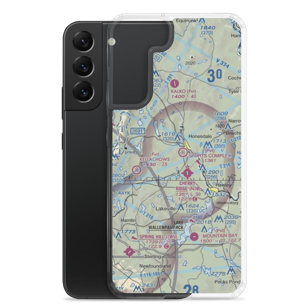 Branning Field (PN33) VFR Sectional Samsung Case Samsung Galaxy S22 Plus model shown