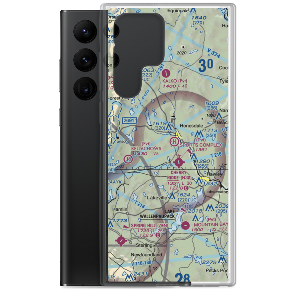Branning Field (PN33) VFR Sectional Samsung Case Samsung Galaxy S22 Ultra model shown
