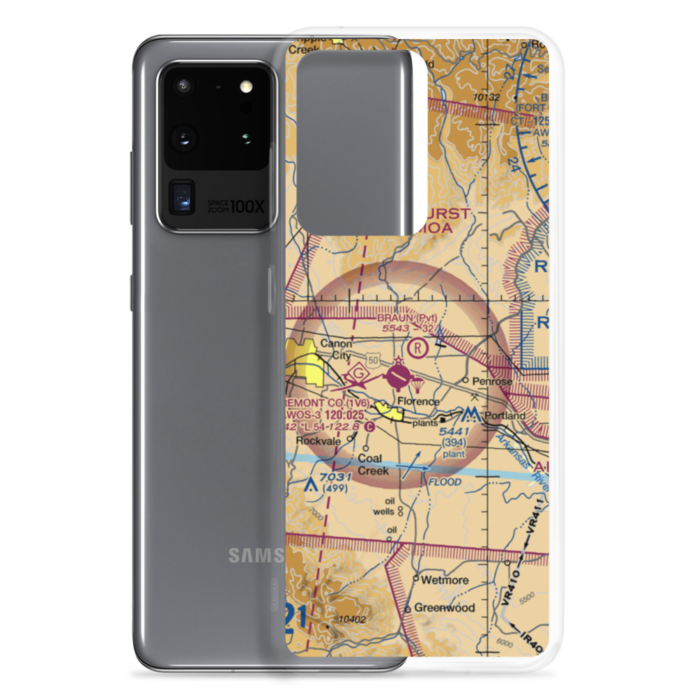 Braun Airport (32CO) VFR Sectional Samsung Case Samsung Galaxy S20 Ultra model shown