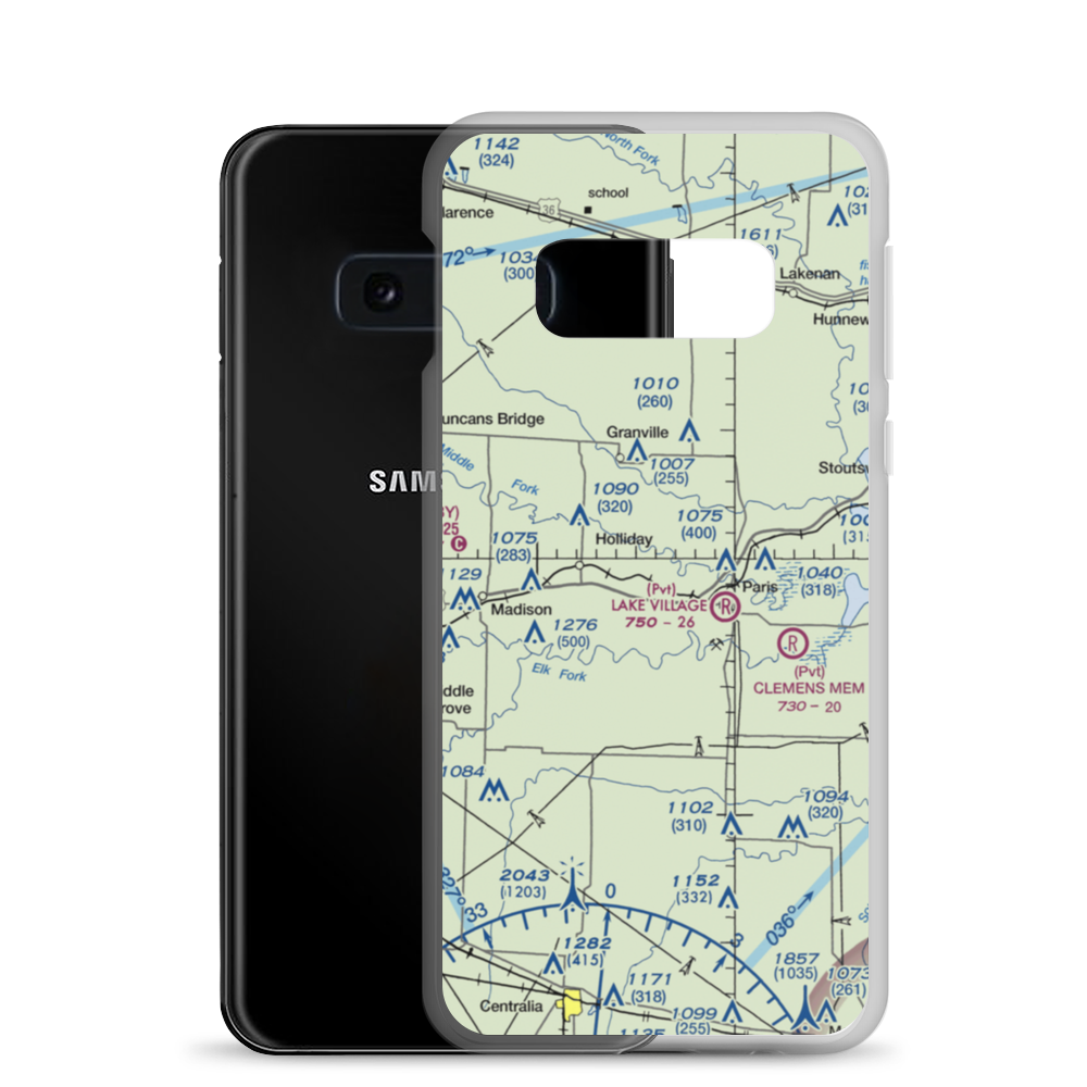 Brazeale Farm Airport (6MO8) VFR Sectional Samsung Case Samsung Galaxy S10e model shown