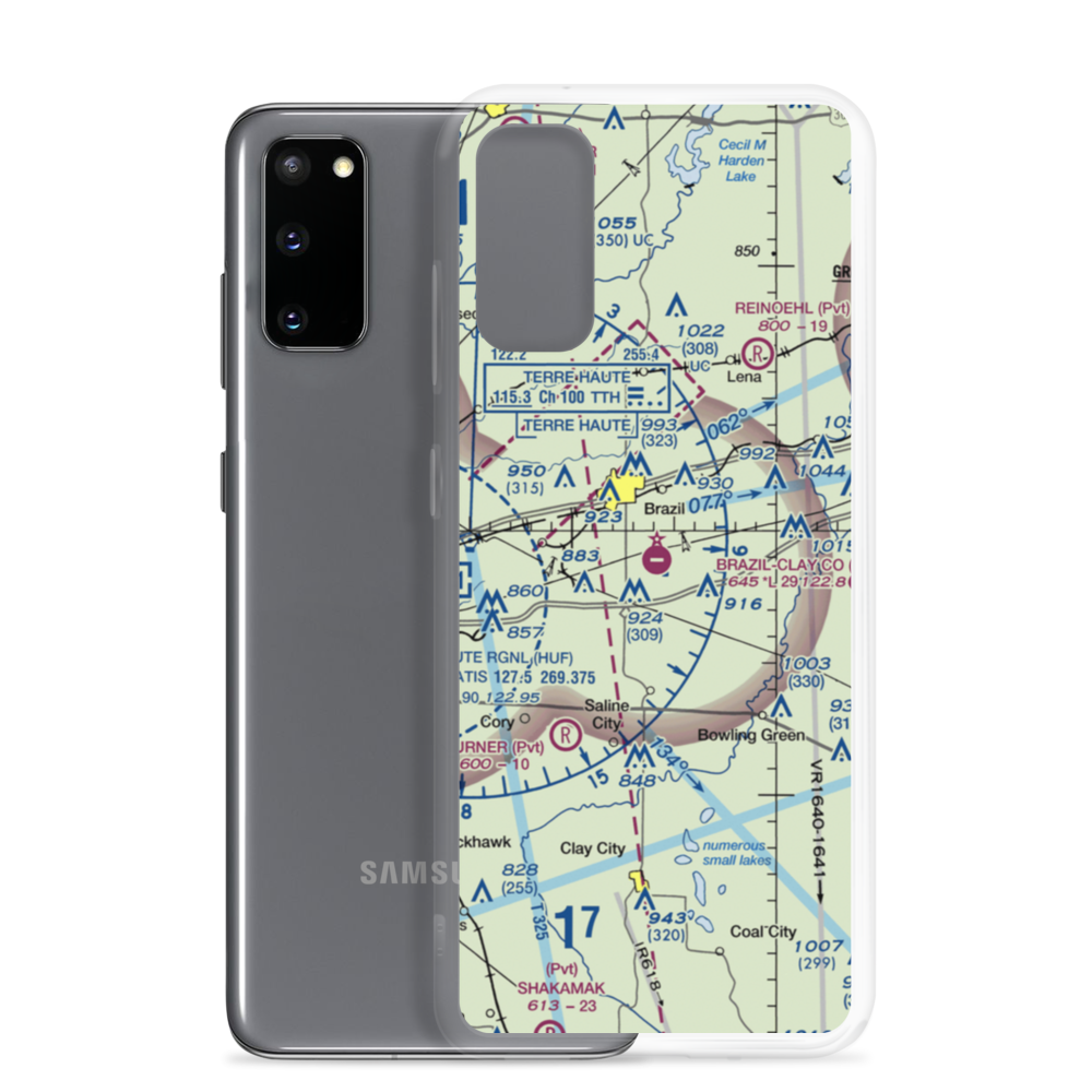 Brazil Clay County Airport (0I2) VFR Sectional Samsung Case Samsung Galaxy S20 model shown