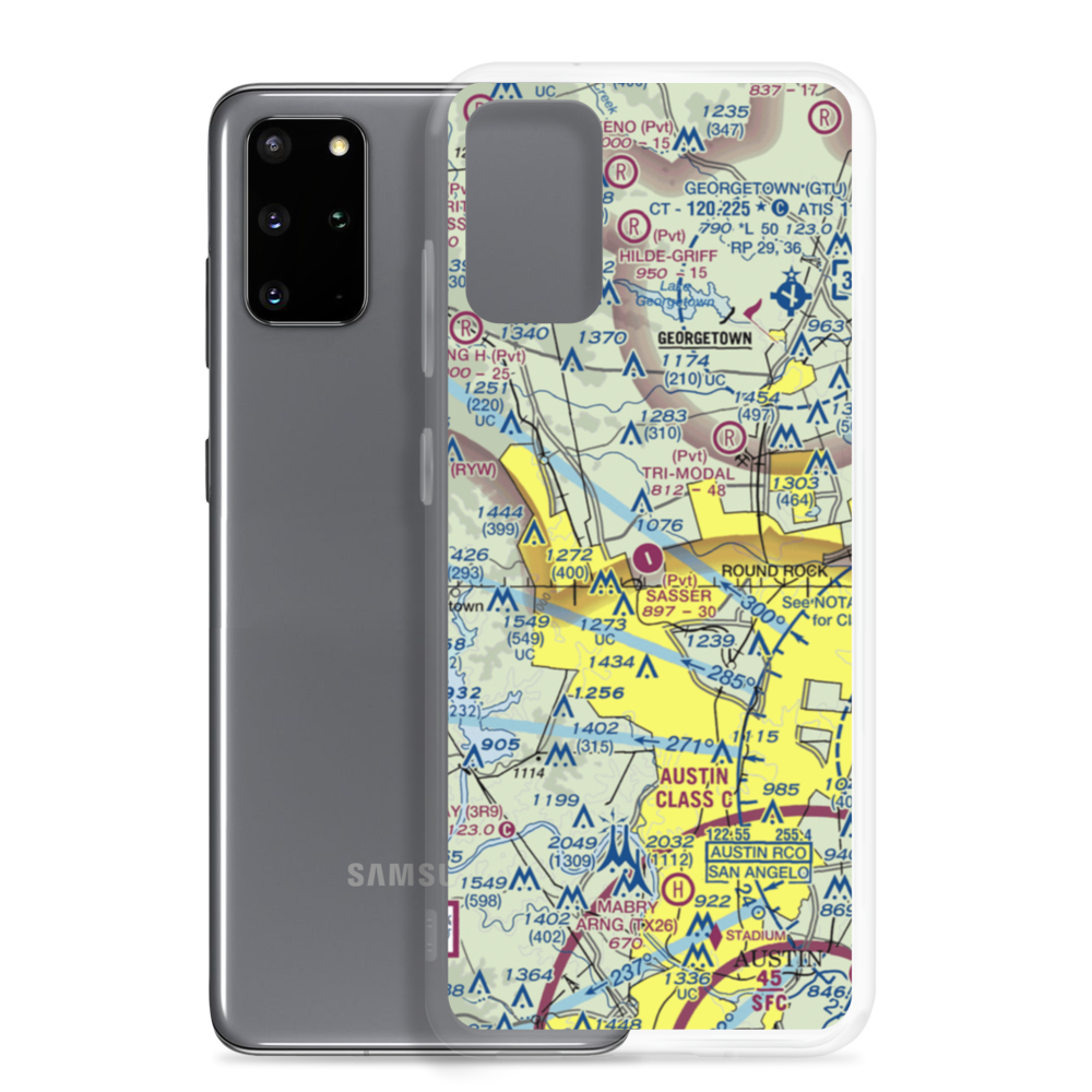 Breakaway Park Airport (40XS) VFR Sectional Samsung Case Samsung Galaxy S20 Plus model shown