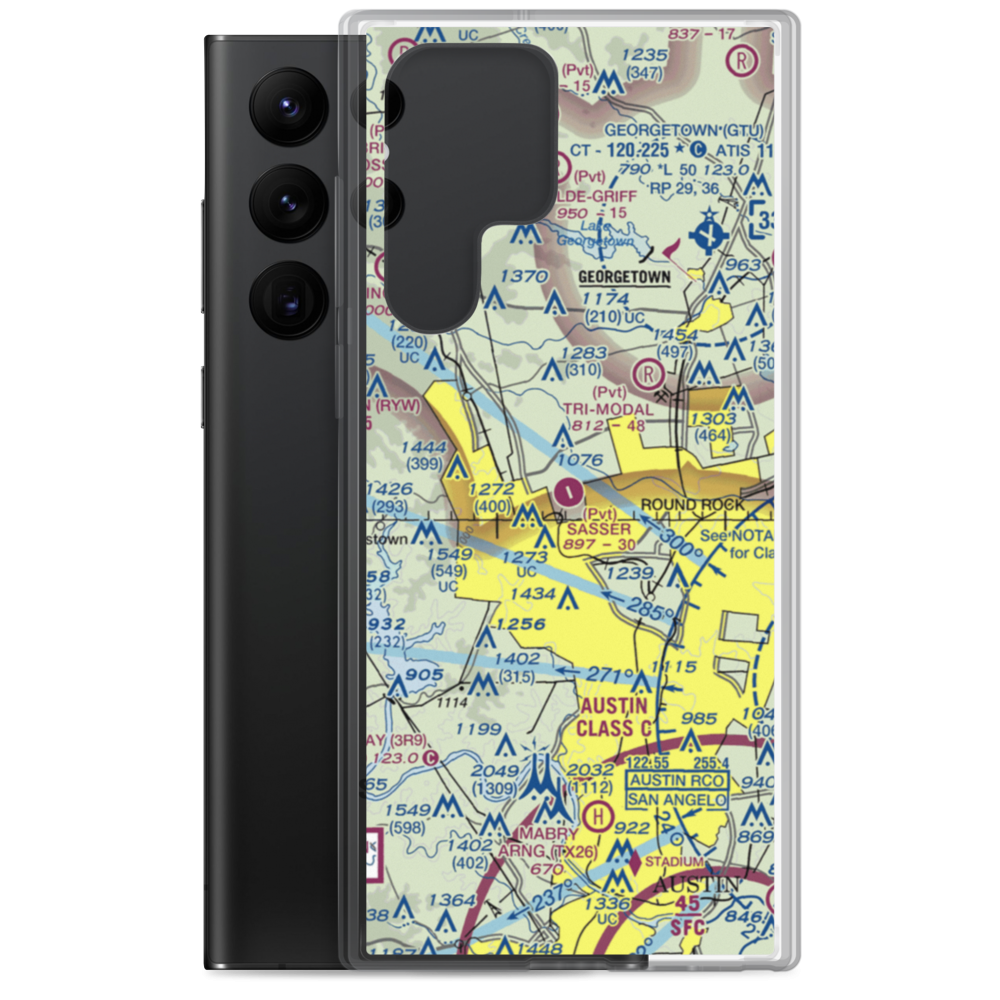 Breakaway Park Airport (40XS) VFR Sectional Samsung Case Samsung Galaxy S22 Ultra model shown