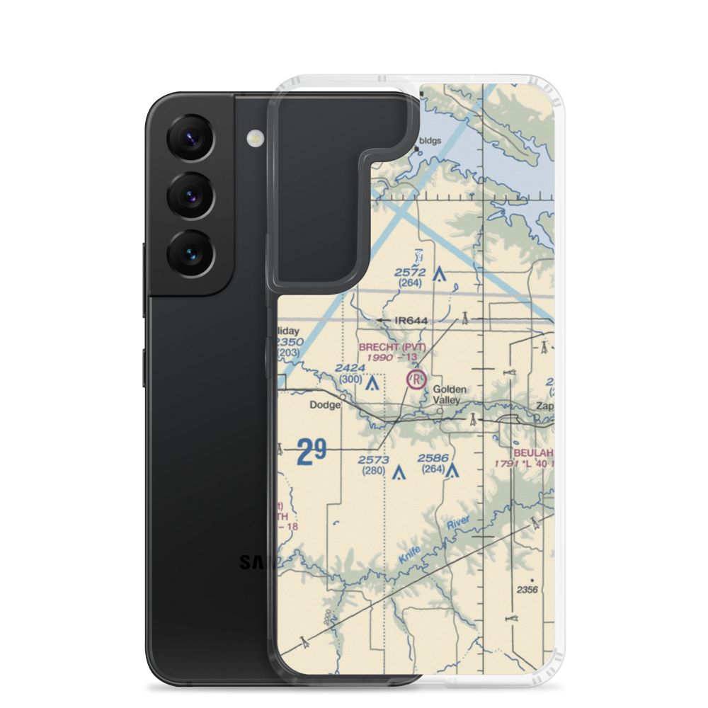 Brecht Strip (08ND) VFR Sectional Samsung Case Samsung Galaxy S22 model shown