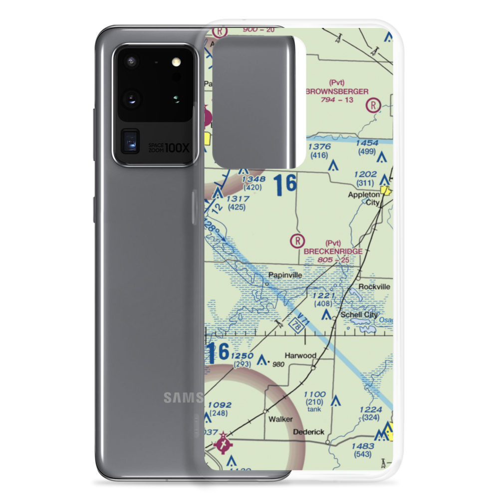 Breckenridge Airport (2MO4) VFR Sectional Samsung Case Samsung Galaxy S20 Ultra model shown