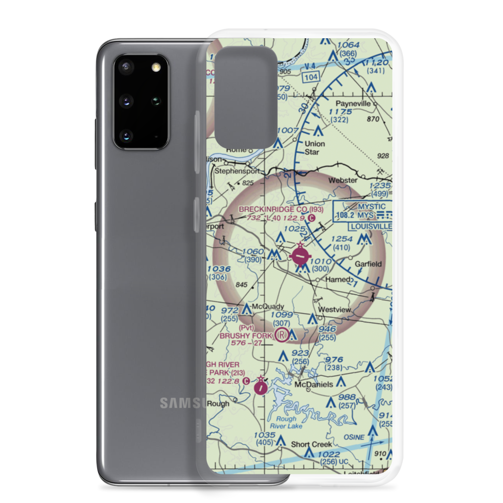 Breckinridge County Airport (I93) VFR Sectional Samsung Case Samsung Galaxy S20 Plus model shown