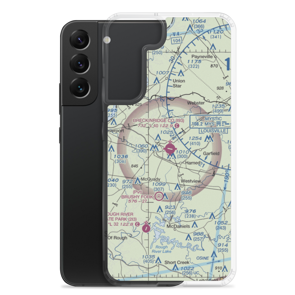 Breckinridge County Airport (I93) VFR Sectional Samsung Case Samsung Galaxy S22 Plus model shown