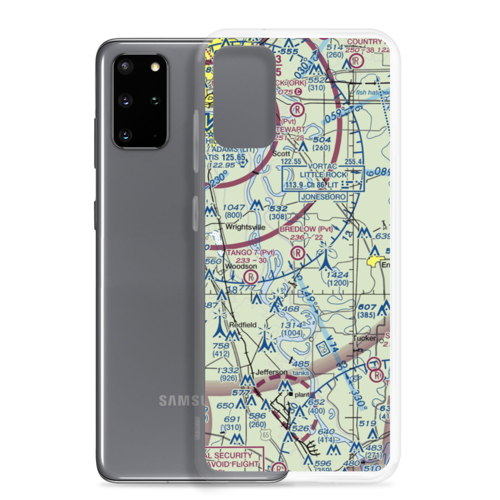 Bredlow Farm Airport (17AR) VFR Sectional Samsung Case Samsung Galaxy S20 Plus model shown