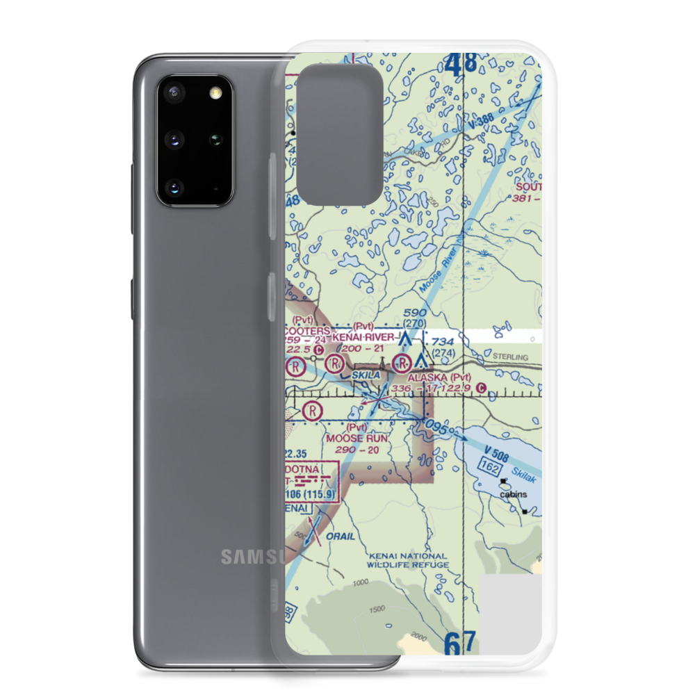 Breeden Airport (AK05) VFR Sectional Samsung Case Samsung Galaxy S20 Plus model shown