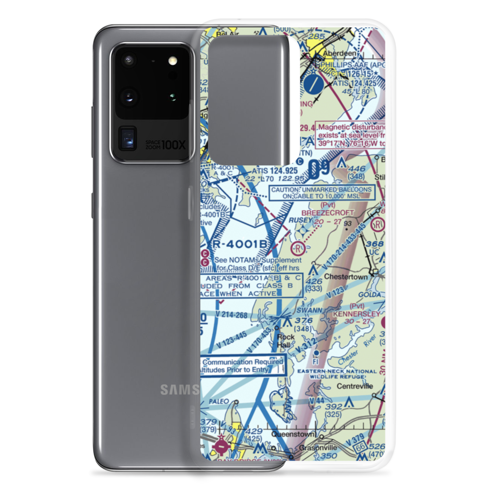Breezecroft Airport (05MD) VFR Sectional Samsung Case Samsung Galaxy S20 Ultra model shown