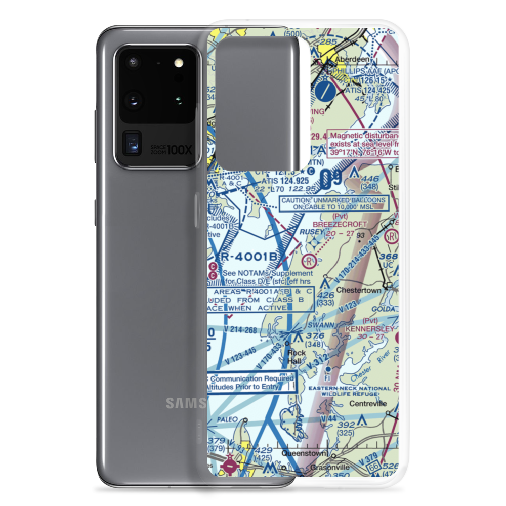 Breezecroft Seaplane Base (23MD) VFR Sectional Samsung Case Samsung Galaxy S20 Ultra model shown