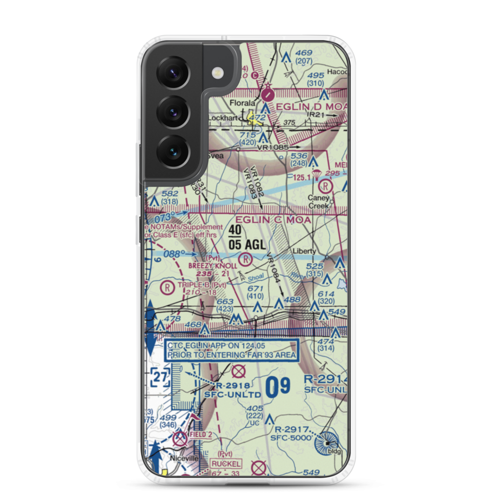 Breezy Knoll Airport (0FD5) VFR Sectional Samsung Case Samsung Galaxy S22 Plus model shown