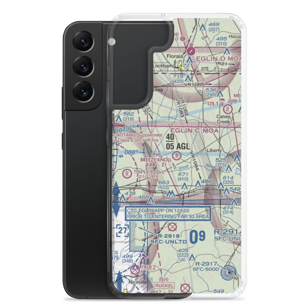 Breezy Knoll Airport (0FD5) VFR Sectional Samsung Case Samsung Galaxy S22 Plus model shown