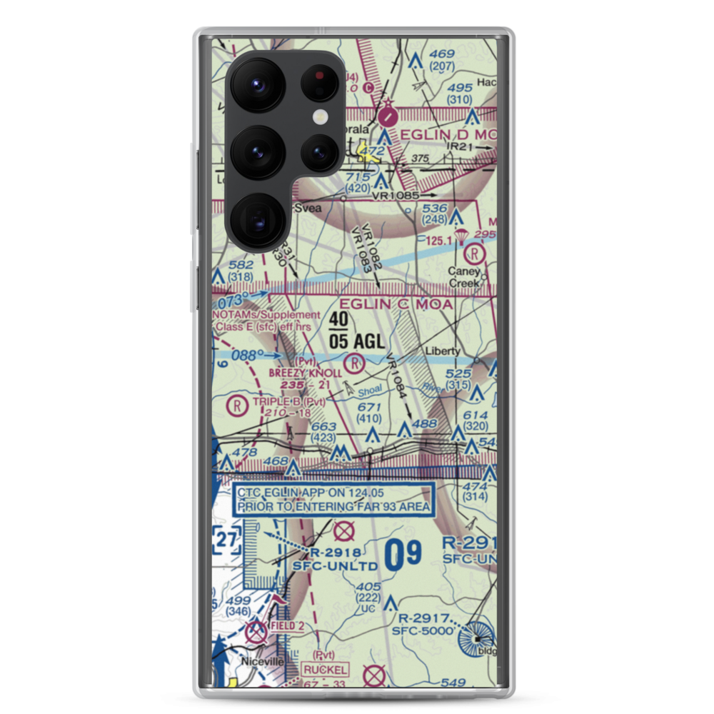 Breezy Knoll Airport (0FD5) VFR Sectional Samsung Case Samsung Galaxy S22 Ultra model shown