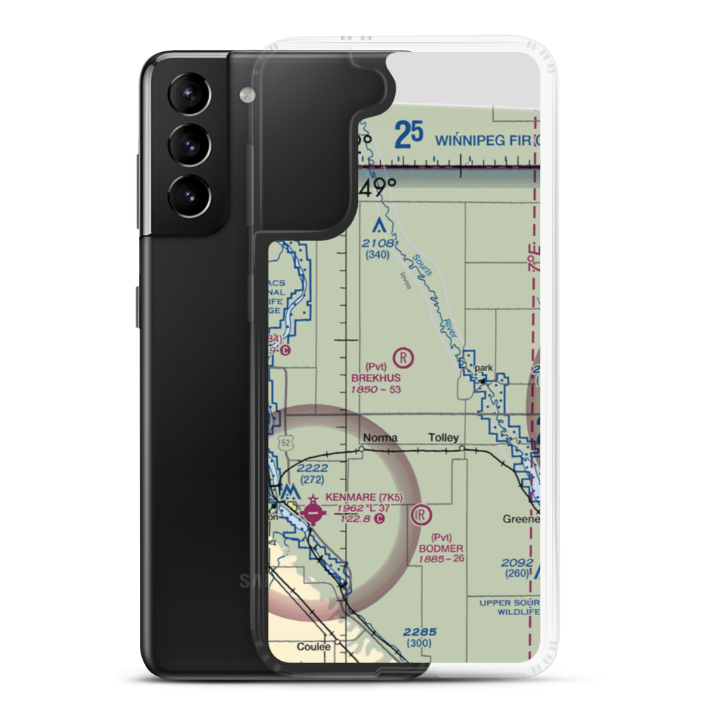 Brekhus Field (2ND9) VFR Sectional Samsung Case Samsung Galaxy S21 Plus model shown
