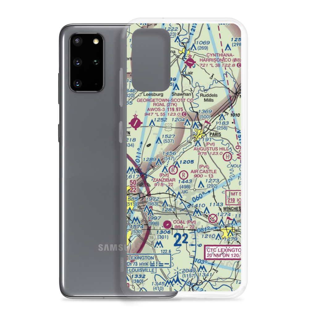 Brennan Farm Airport (15KY) VFR Sectional Samsung Case Samsung Galaxy S20 Plus model shown