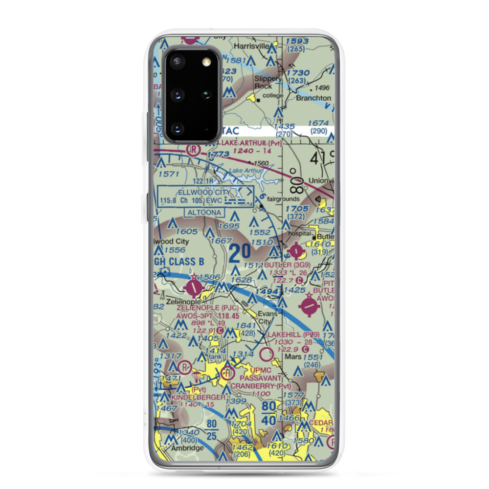 Brennan Personal Use Airport (2PN7) VFR Sectional Samsung Case Samsung Galaxy S20 Plus model shown