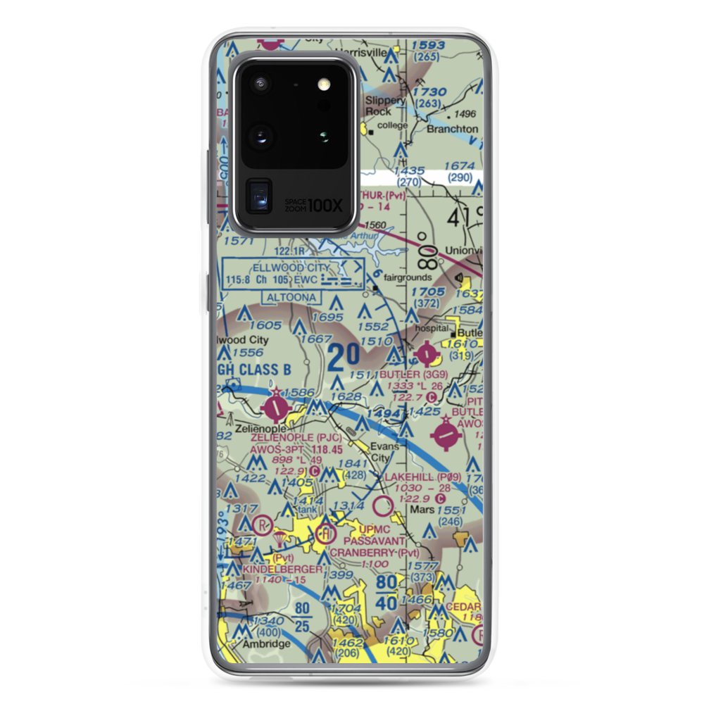 Brennan Personal Use Airport (2PN7) VFR Sectional Samsung Case Samsung Galaxy S20 Ultra model shown