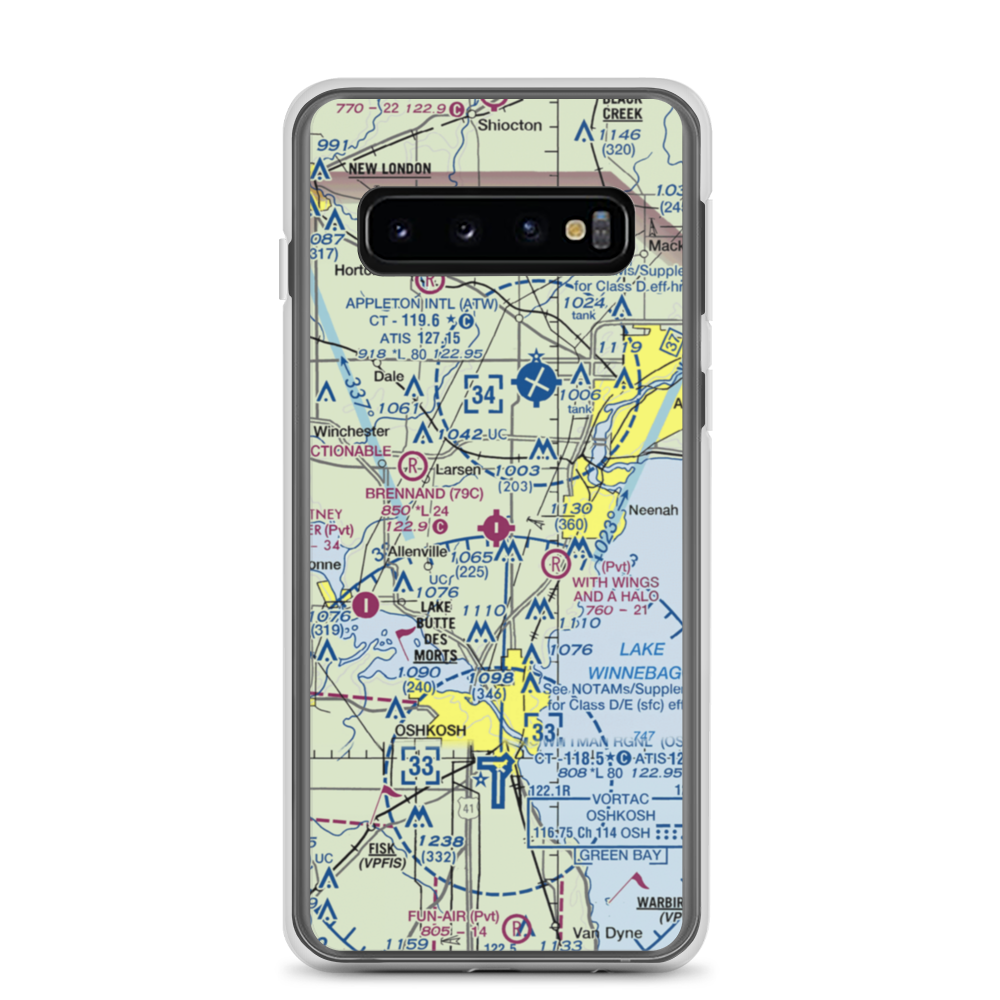 Brennand Airport (79C) VFR Sectional Samsung Case Samsung Galaxy S10 model shown