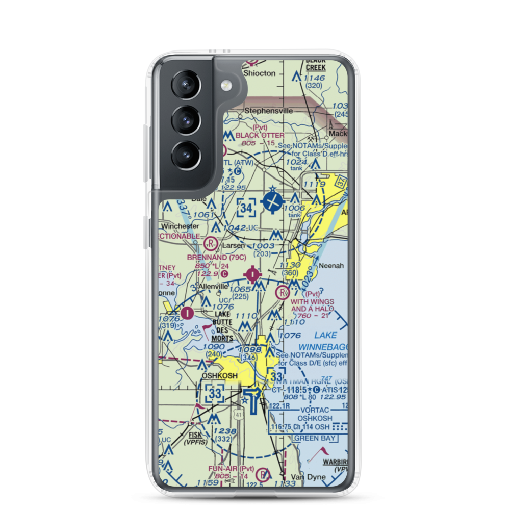 Brennand Airport (79C) VFR Sectional Samsung Case Samsung Galaxy S21 model shown