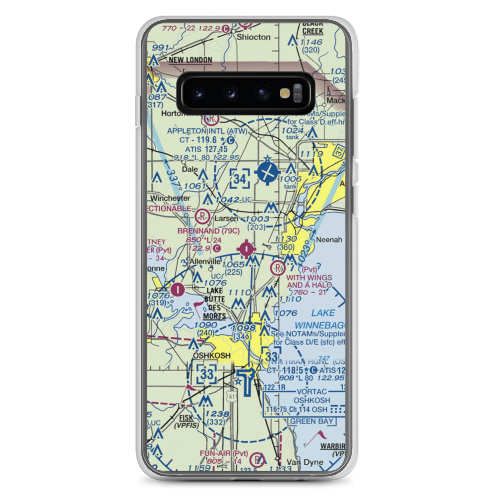 Brennand Airport (79C) VFR Sectional Samsung Case Samsung Galaxy S10+ model shown