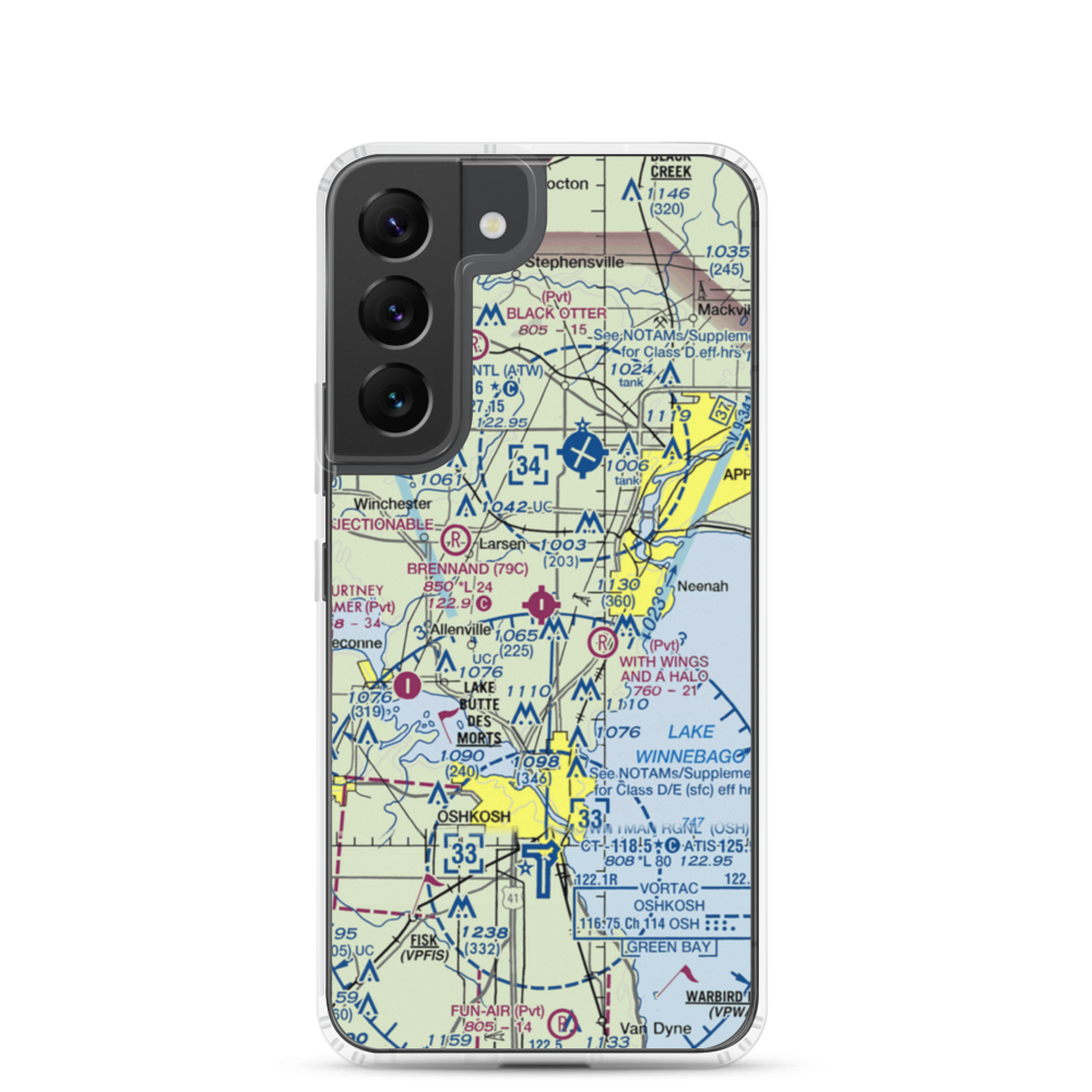 Brennand Airport (79C) VFR Sectional Samsung Case Samsung Galaxy S22 model shown
