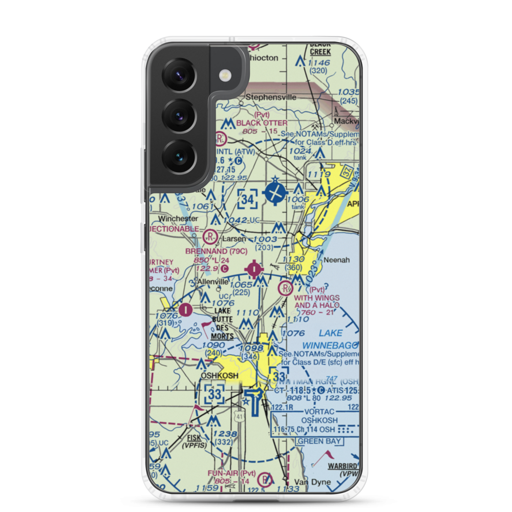 Brennand Airport (79C) VFR Sectional Samsung Case Samsung Galaxy S22 Plus model shown