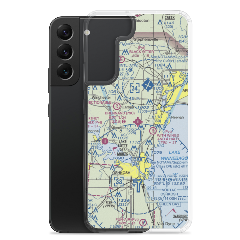 Brennand Airport (79C) VFR Sectional Samsung Case Samsung Galaxy S22 Plus model shown