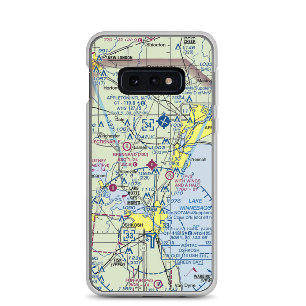 Brennand Airport (79C) VFR Sectional Samsung Case Samsung Galaxy S10e model shown