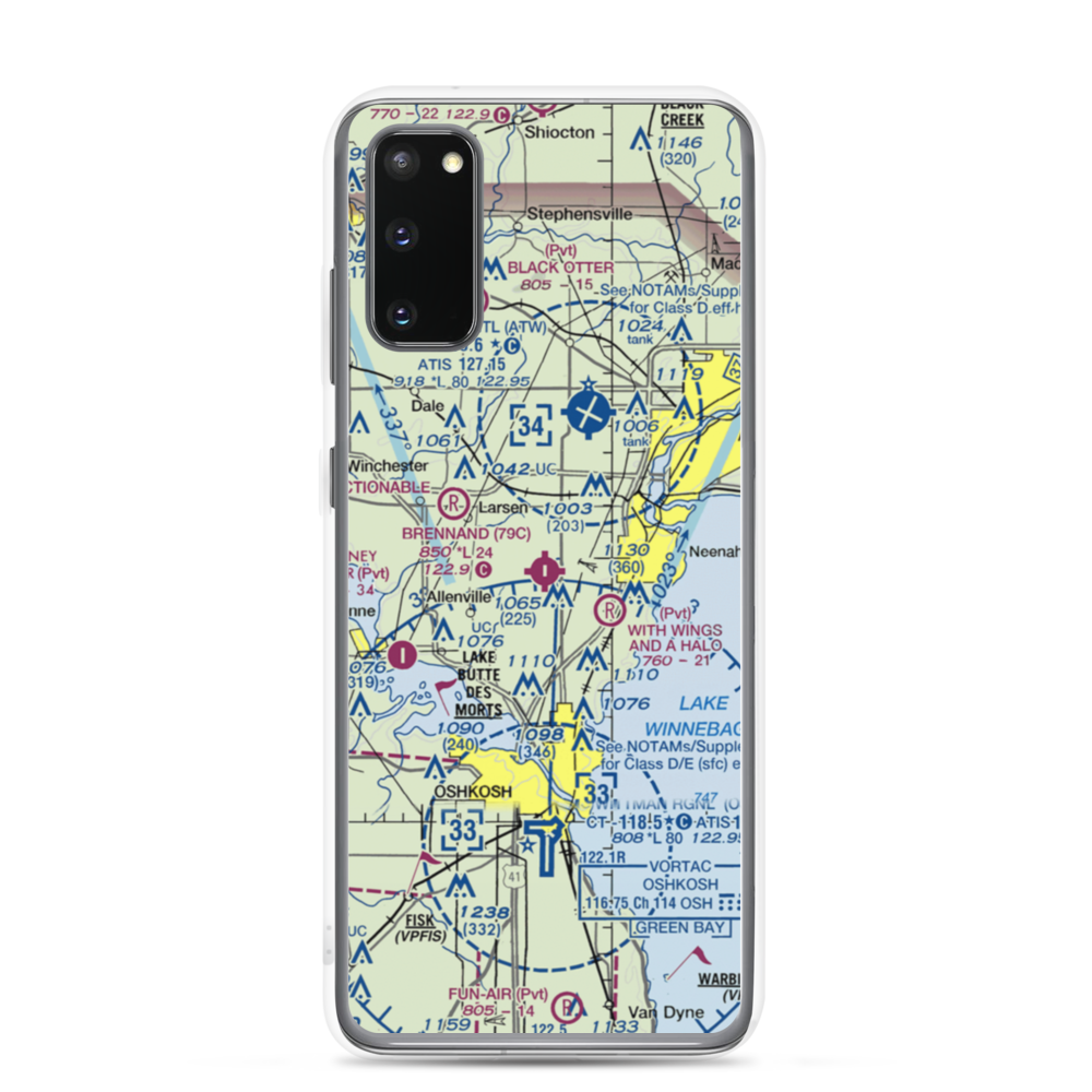 Brennand Airport (79C) VFR Sectional Samsung Case Samsung Galaxy S20 model shown
