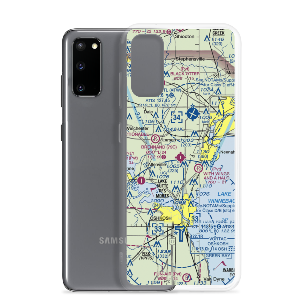 Brennand Airport (79C) VFR Sectional Samsung Case Samsung Galaxy S20 model shown