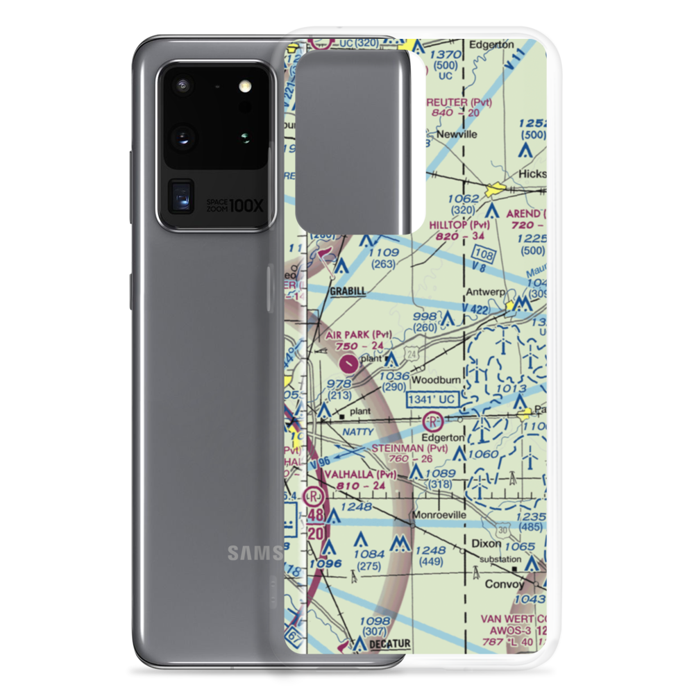 Brenneke Airport (55IN) VFR Sectional Samsung Case Samsung Galaxy S20 Ultra model shown