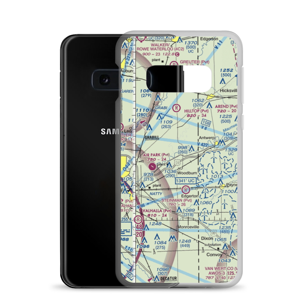 Brenneke Airport (55IN) VFR Sectional Samsung Case Samsung Galaxy S10e model shown