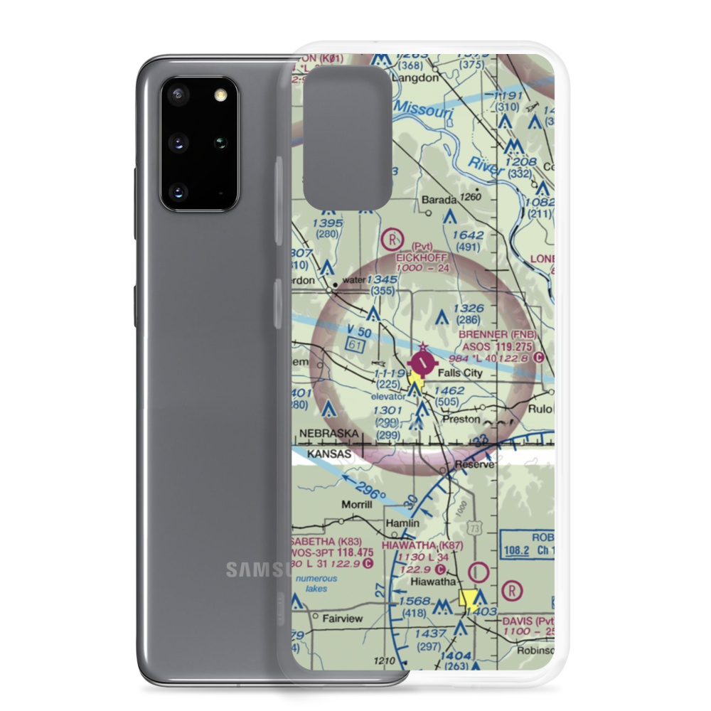 Brenner Field (FNB) VFR Sectional Samsung Case Samsung Galaxy S20 Plus model shown