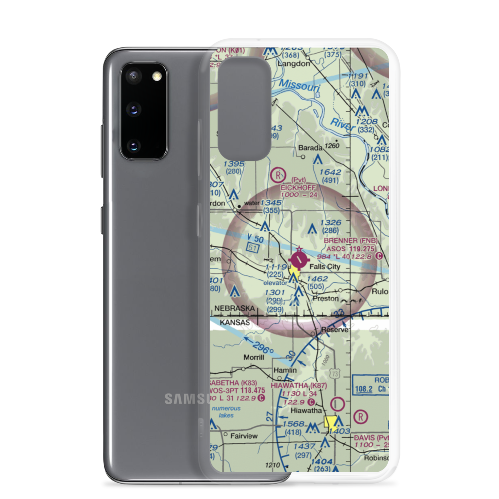 Brenner Field (FNB) VFR Sectional Samsung Case Samsung Galaxy S20 model shown