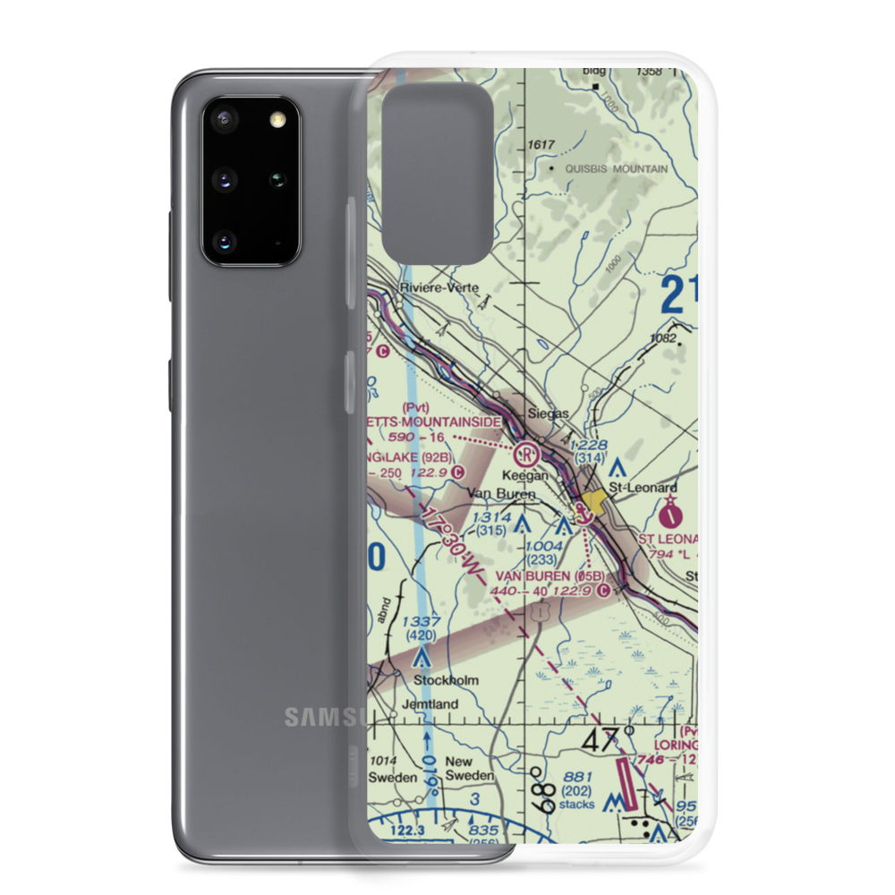 Bresett'S Mountainside Airport (17ME) VFR Sectional Samsung Case Samsung Galaxy S20 Plus model shown