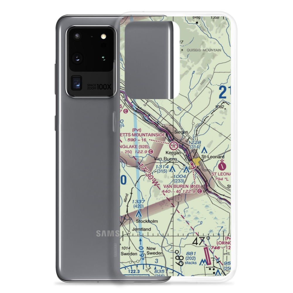 Bresett'S Mountainside Airport (17ME) VFR Sectional Samsung Case Samsung Galaxy S20 Ultra model shown